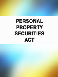 Обложка «Personal Property Securities Act»