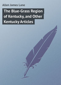 Обложка «The Blue-Grass Region of Kentucky, and Other Kentucky Articles»