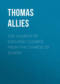 Обложка «The Church of England cleared from the charge of Schism»