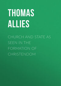 Обложка «Church and State as Seen in the Formation of Christendom»