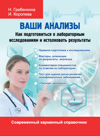 Обложка «Ваши анализы. Как подготовиться к лабораторным исследованиям и истолковать результаты»