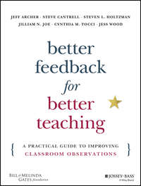 Обложка «Better Feedback for Better Teaching. A Practical Guide to Improving Classroom Observations»
