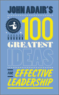 Обложка «John Adair's 100 Greatest Ideas for Effective Leadership»
