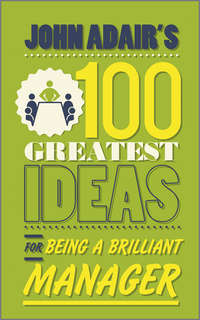 Обложка «John Adair's 100 Greatest Ideas for Being a Brilliant Manager»