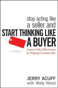 Обложка «Stop Acting Like a Seller and Start Thinking Like a Buyer. Improve Sales Effectiveness by Helping Customers Buy»