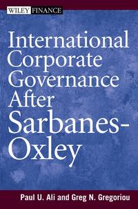 Обложка «International Corporate Governance After Sarbanes-Oxley»