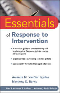 Обложка «Essentials of Response to Intervention»