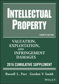Обложка «Intellectual Property. Valuation, Exploitation, and Infringement Damages, 2016 Cumulative Supplement»