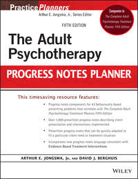 Обложка «The Adult Psychotherapy Progress Notes Planner»