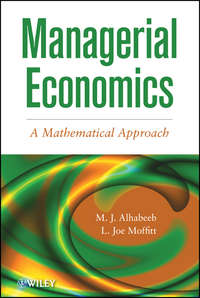 Обложка «Managerial Economics. A Mathematical Approach»