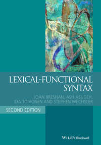 Обложка «Lexical-Functional Syntax»