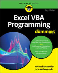 Обложка «Excel VBA Programming For Dummies»