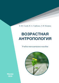 Обложка «Возрастная антропология»