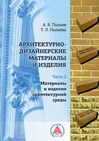 Обложка «Архитектурно-дизайнерские материалы и изделия. Часть 2. Материалы и изделия архитектурной среды»