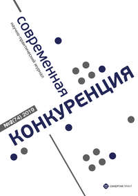 Обложка «Современная конкуренция №2 (74) 2019»