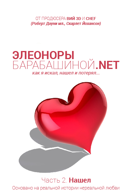Обложка «ЭлеонорыБарабашиной.Net – как я искал, нашел и потерял любовь. Часть 2. Нашел»