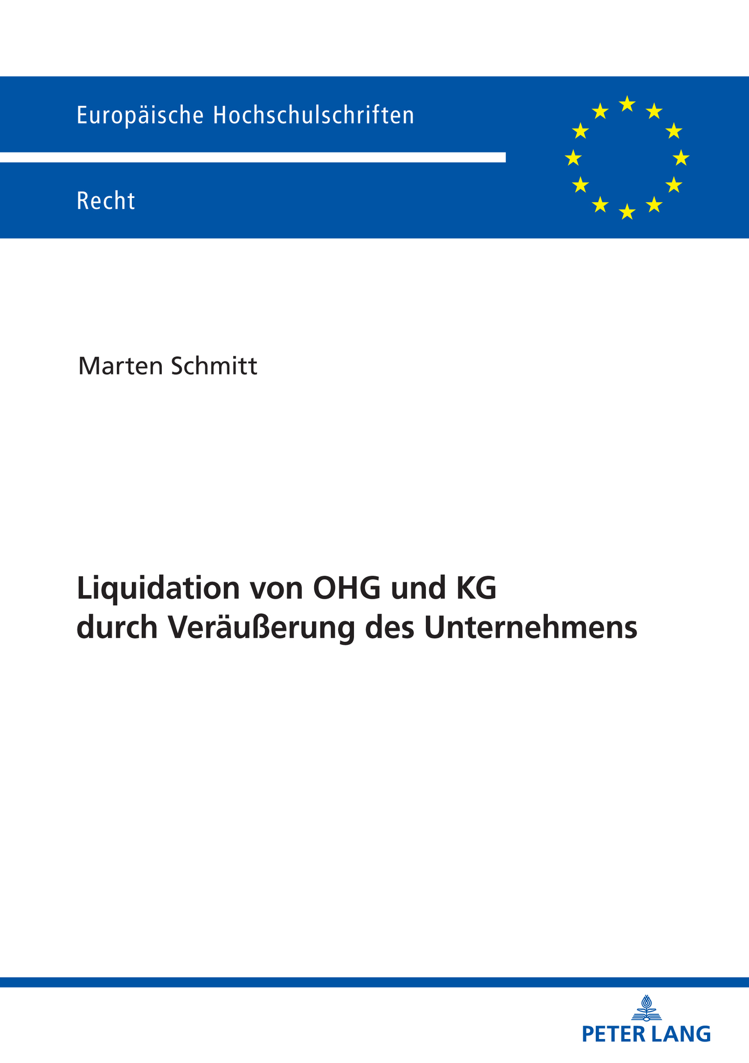 

Liquidation von OHG und KG durch Veraeußerung des Unternehmens