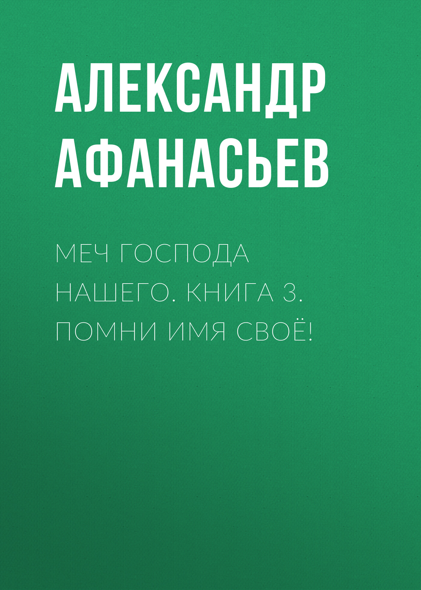 Меч Господа нашего. Книга 3. Помни имя своё!, Александр Афанасьев – скачать  книгу fb2, epub, pdf на ЛитРес