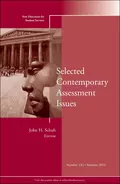 Selected Contemporary Assessment Issues. New Directions for Student Services, Number 142 - John Schuh H.