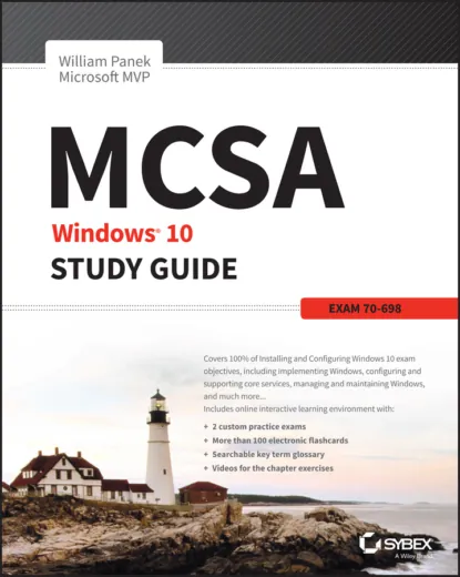 Обложка книги MCSA Windows 10 Study Guide. Exam 70-698, William  Panek