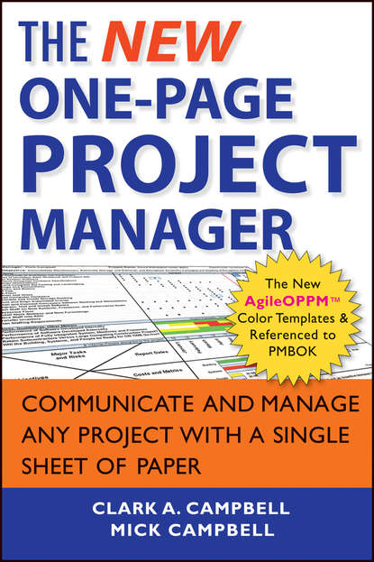 Mick Campbell — The New One-Page Project Manager. Communicate and Manage Any Project With A Single Sheet of Paper