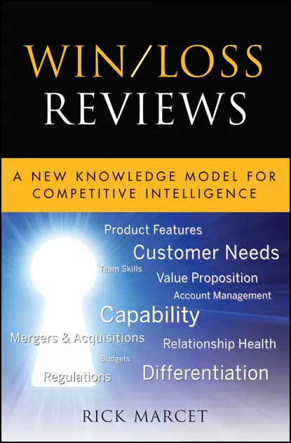 Обложка книги Win / Loss Reviews. A New Knowledge Model for Competitive Intelligence, Rick  Marcet