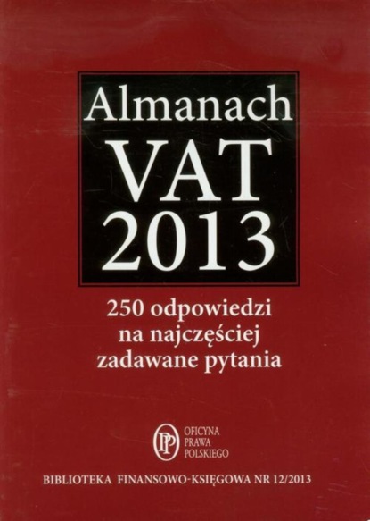 

Almanach VAT 2013