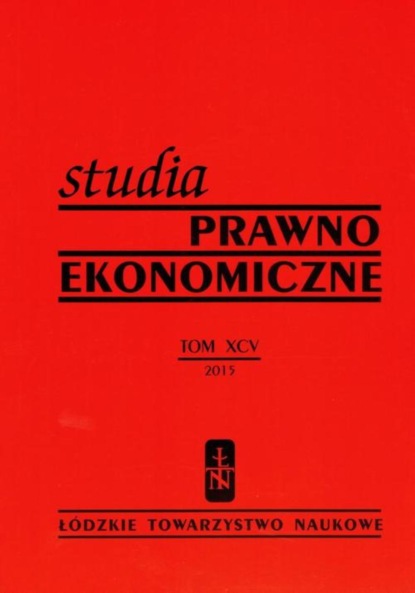 

Studia Prawno-Ekonomiczne t. 96
