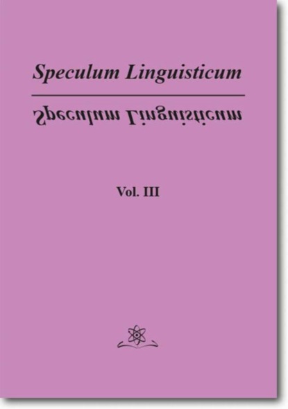 Jan Wawrzyńczyk - Speculum Linguisticum Vol. 3