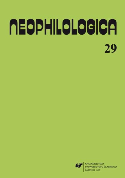 

„Neophilologica” 2017. Vol. 29: Études sémantico-syntaxiques des langues romanes