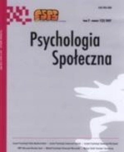 

Psychologia Społeczna nr 2(2)/2006