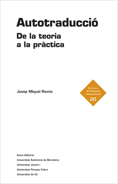 Обложка книги Autotraducció, Josep Miquel Ramis