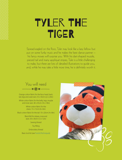 Mariska Vos Bolman — Tyler the Tiger Soft Toy Pattern