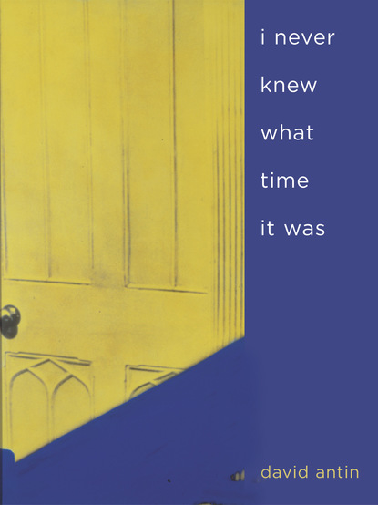 David Antin - i never knew what time it was