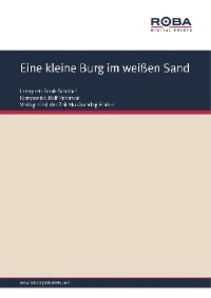 Eine kleine Burg im weißen Sand