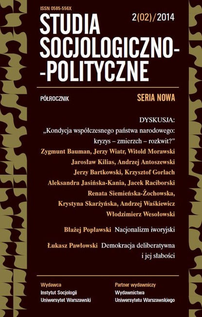 

Studia Socjologiczno-Polityczne 2014/2 (2)