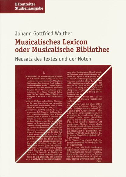 

Musicalisches Lexicon oder Musicalische Bibliothec