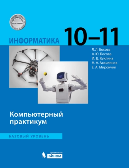 Обложка книги Информатика. Базовый уровень. 10–11 классы. Компьютерный практикум, Л. Л. Босова