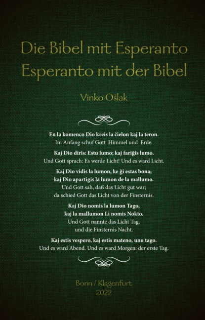 Die Bibel mit Esperanto - Esperanto mit der Bibel