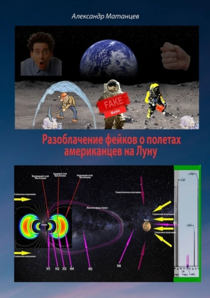 Обложка книги Разоблачение фейков о полетах американцев на Луну, Александр Матанцев