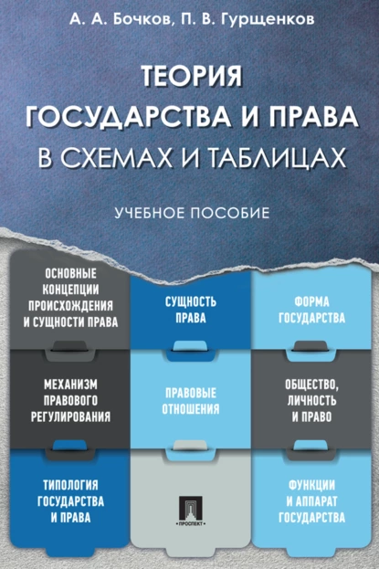 Обложка книги Теория государства и права в схемах и таблицах, А. А. Бочков