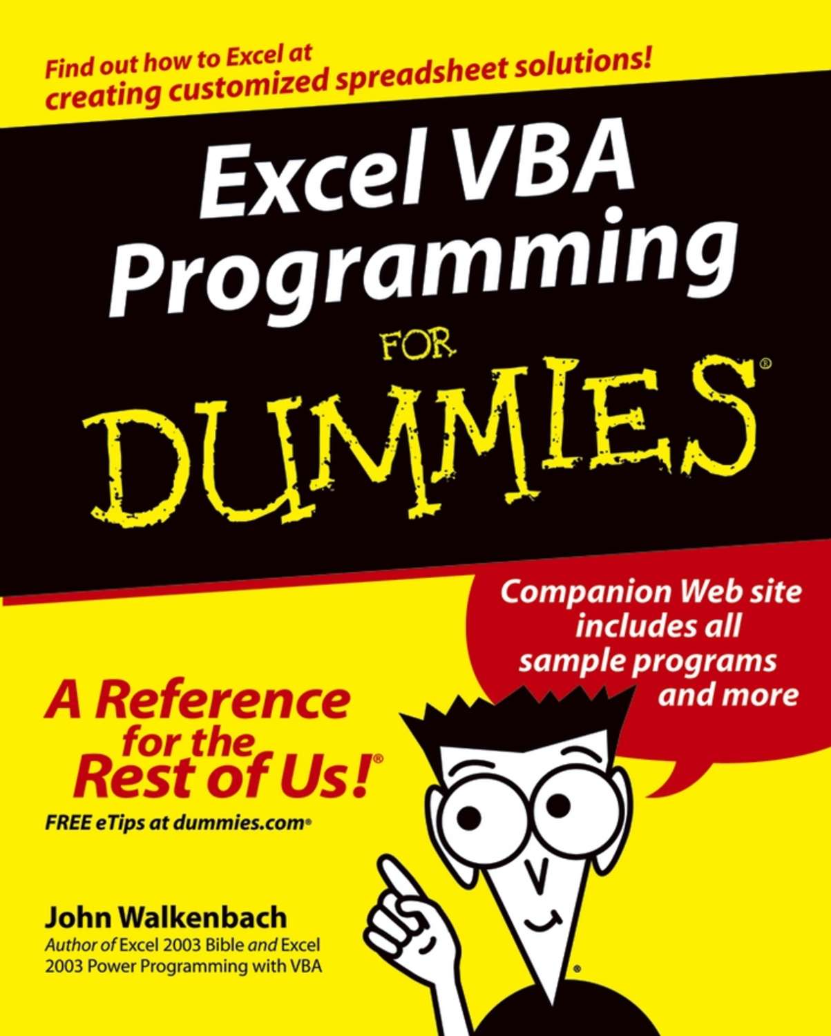 John Walkenbach Excel Vba Programming For Dummies Download As Pdf At Litres 7823
